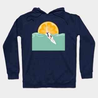 Woman at the beach 8 Hoodie